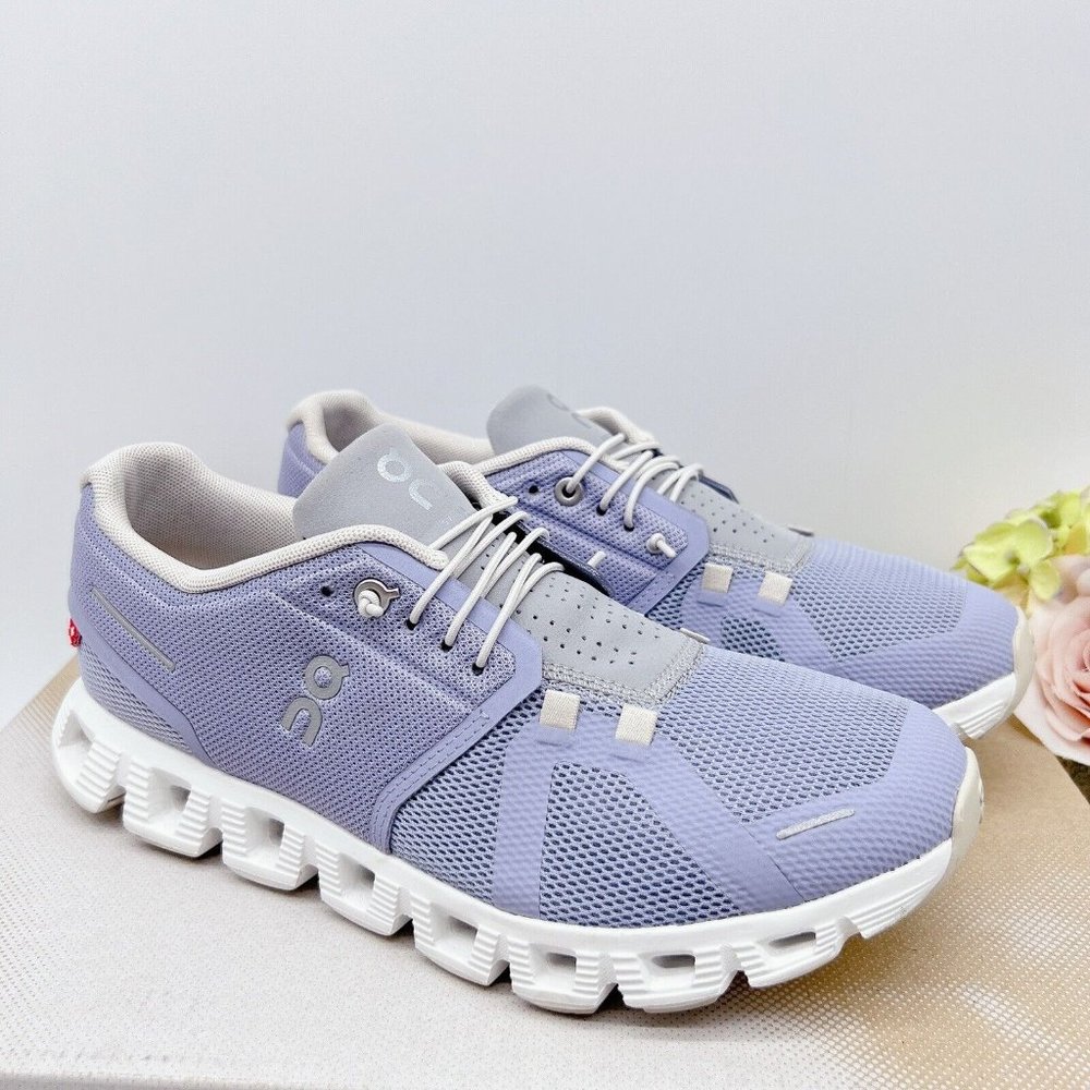 ON Cloud 5 Running Shoes Sneaker Nimbus/ Alloy Womens Size US 8.5 - Picture 1 of 8